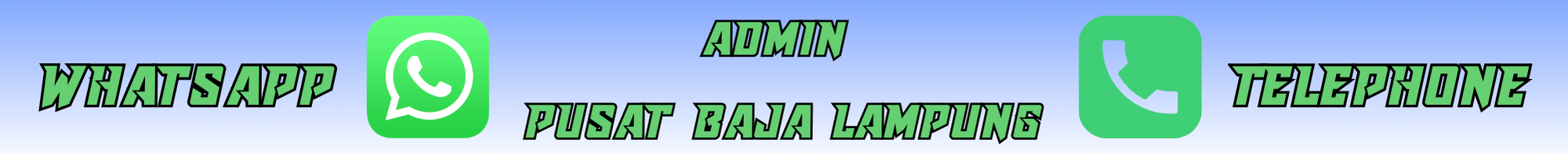 WhatsApp Admin pusat baja lampung