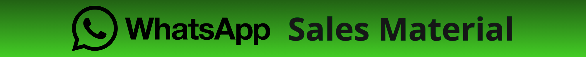 whatsapp sales Material
