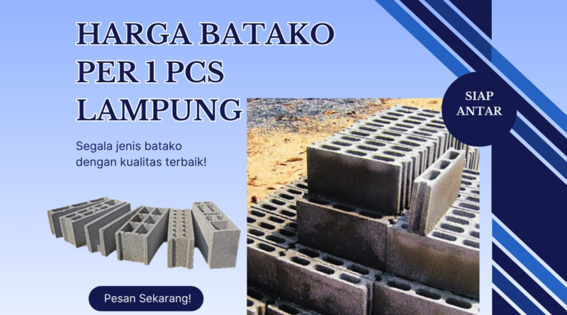 Harga Batako Per 1 Pcs Lampung