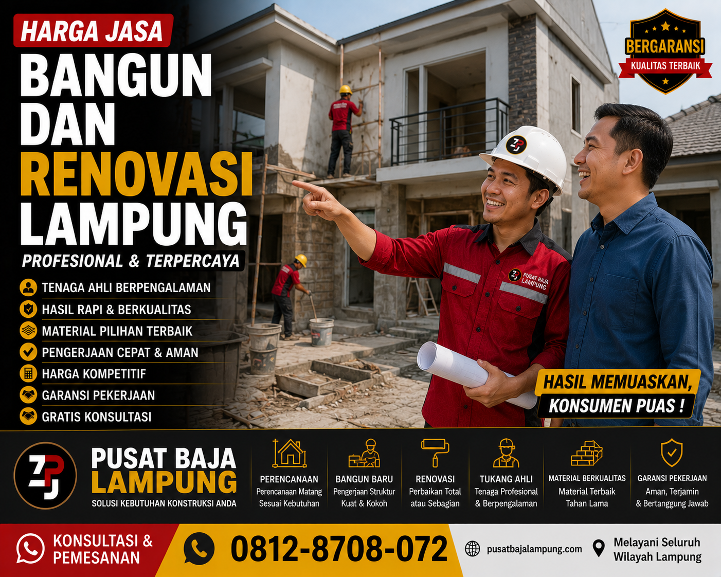 Harga Jasa Bangun Dan Renovasi Lampung