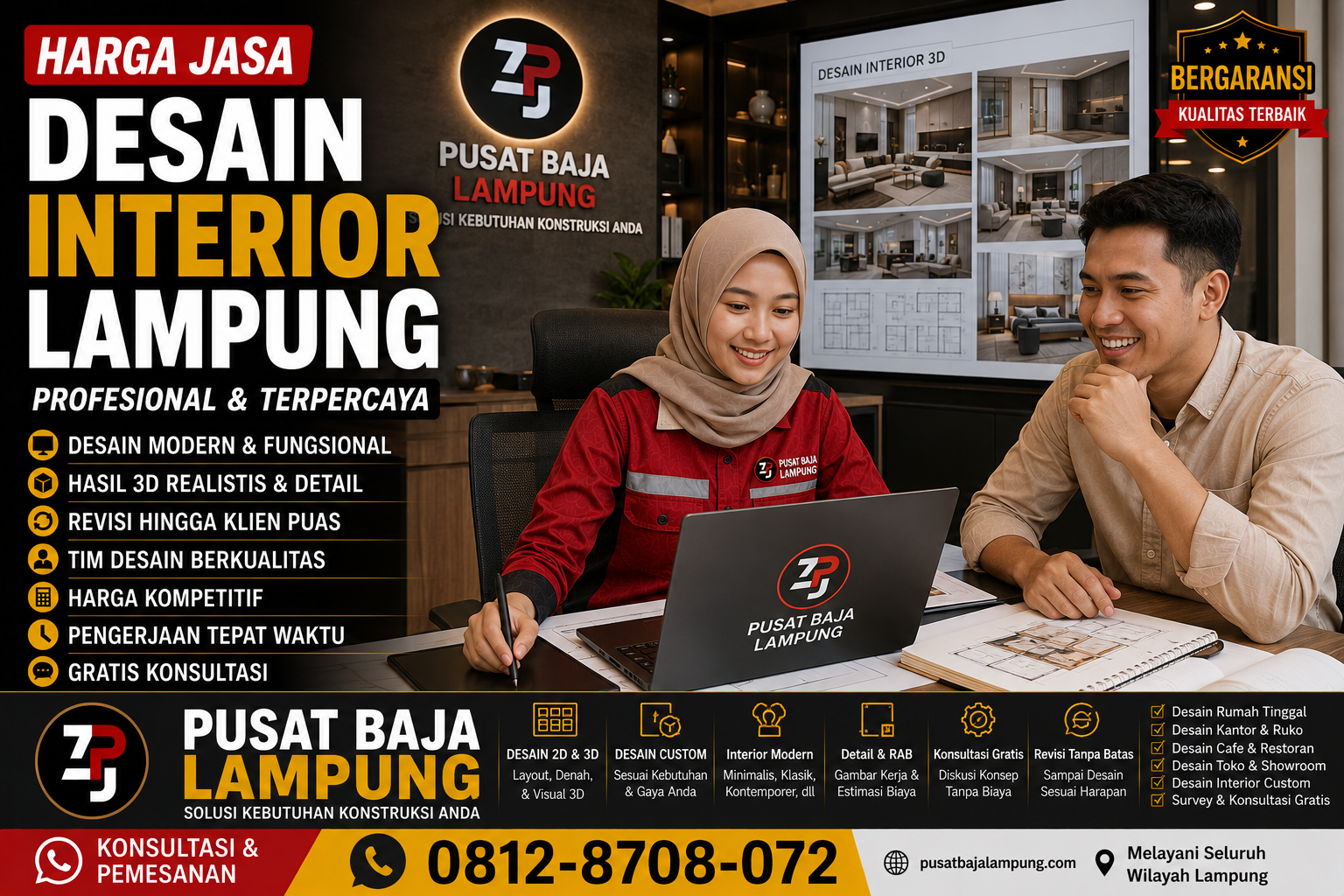 Harga Jasa Desain Interior Lampung