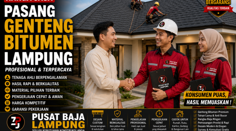 Harga Jasa Pasang Genteng Bitumen Lampung