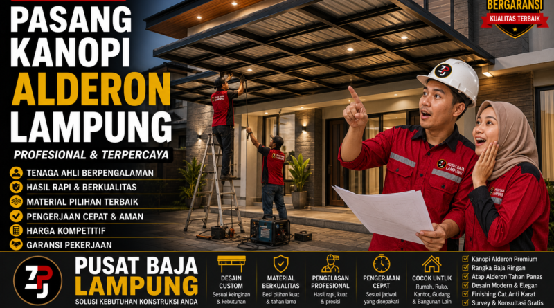 Harga Jasa Pasang Kanopi Alderon Lampung