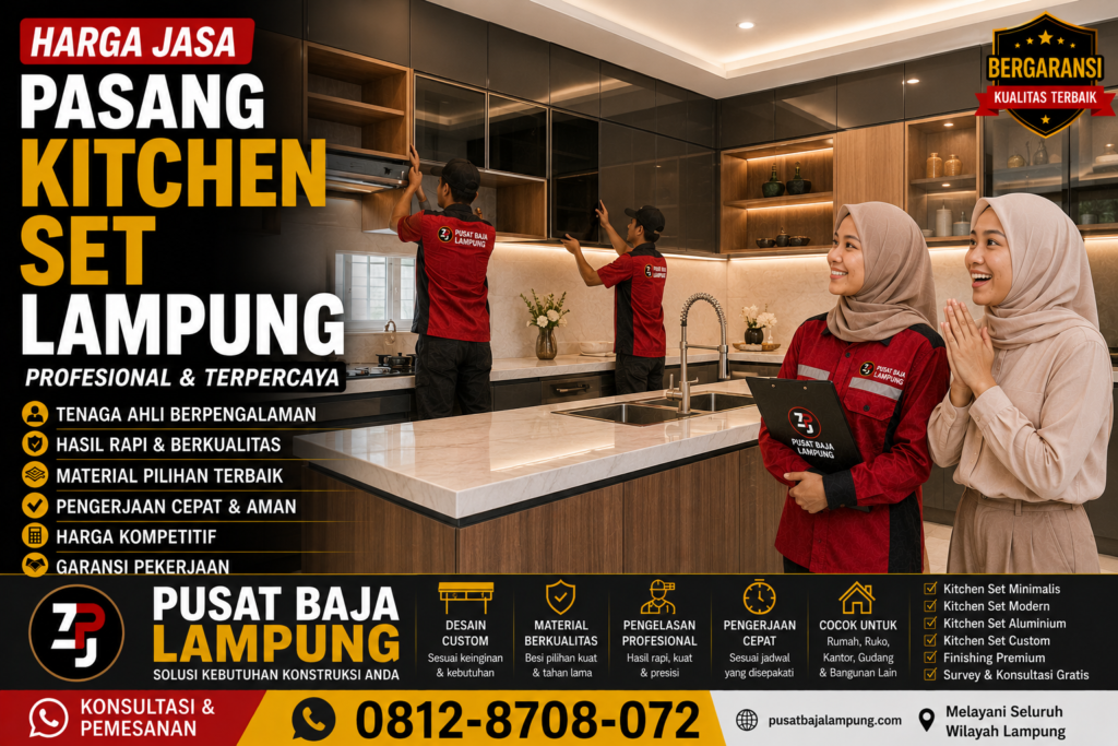 Harga Jasa Pasang Kitchen Set Lampung Terbaru