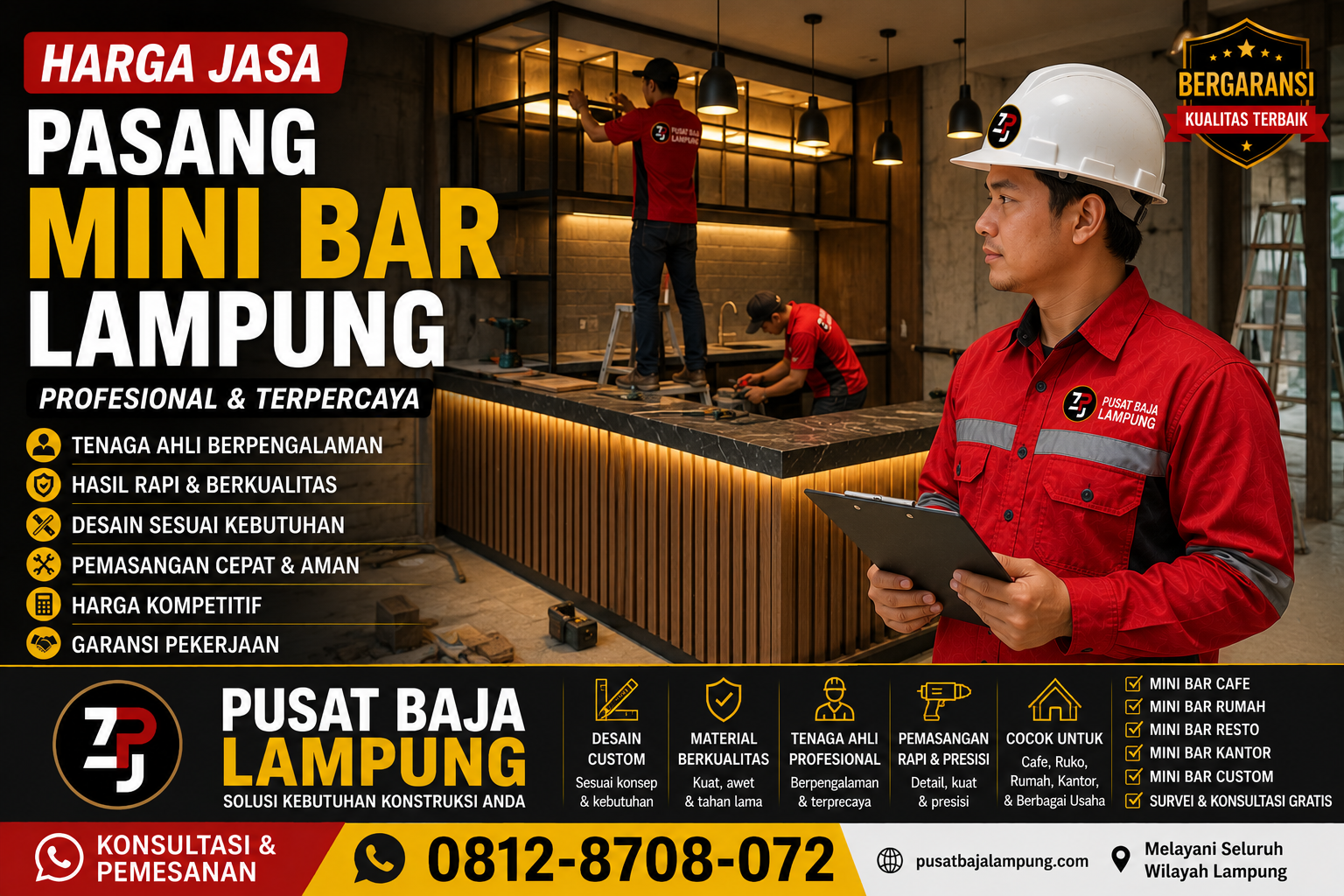 Harga Jasa Pasang Mini Bar Lampung