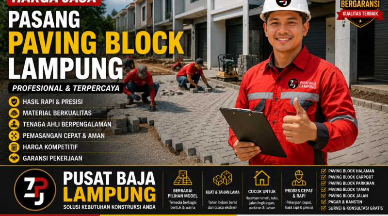 Harga Jasa Pasang Paving Block Lampung
