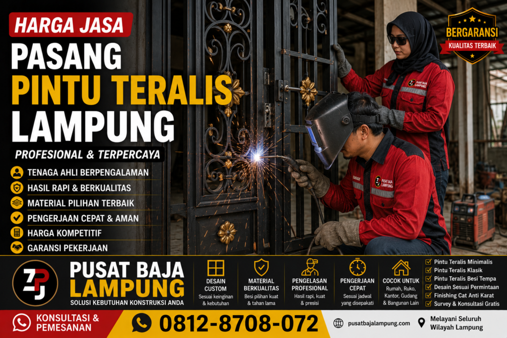 Harga Jasa Pasang Pintu Teralis Lampung