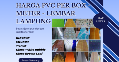 Harga Plafon PVC Per Box Lampung