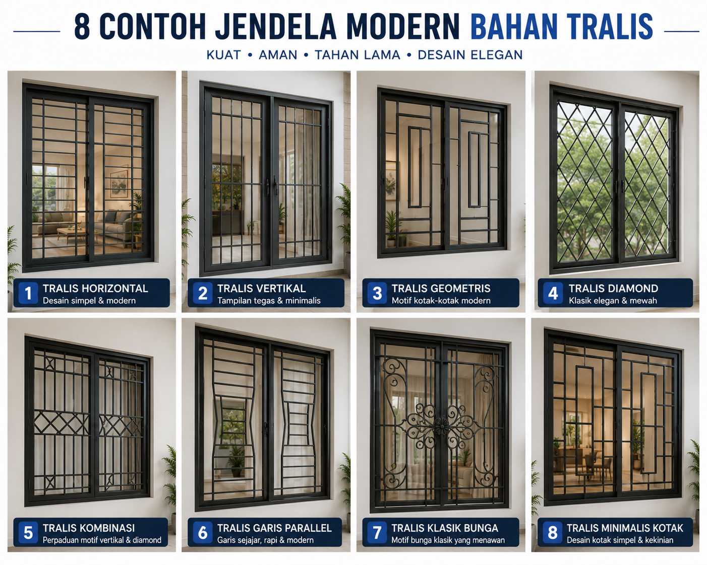 Katalog Jendela Teralis Moderen Minimalis