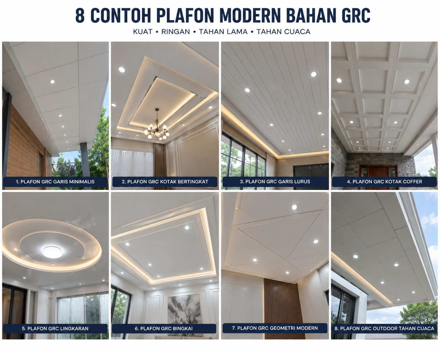 Katalog Plafon Bahan GRC Minimalis