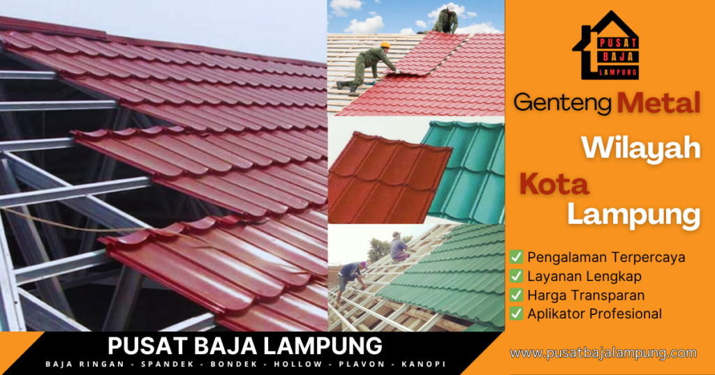 Jasa Pasang Genteng Metal Galvanis Lampung