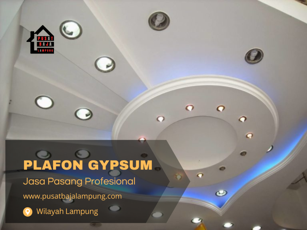 Harga Jasa Pasang Plafon Gypsum Lampung
