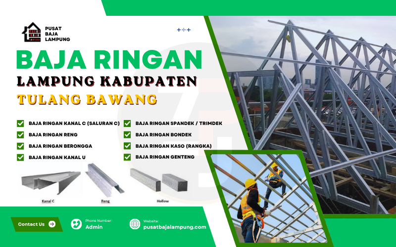 Harga Jasa Pasang Baja Ringan Tulang Bawang