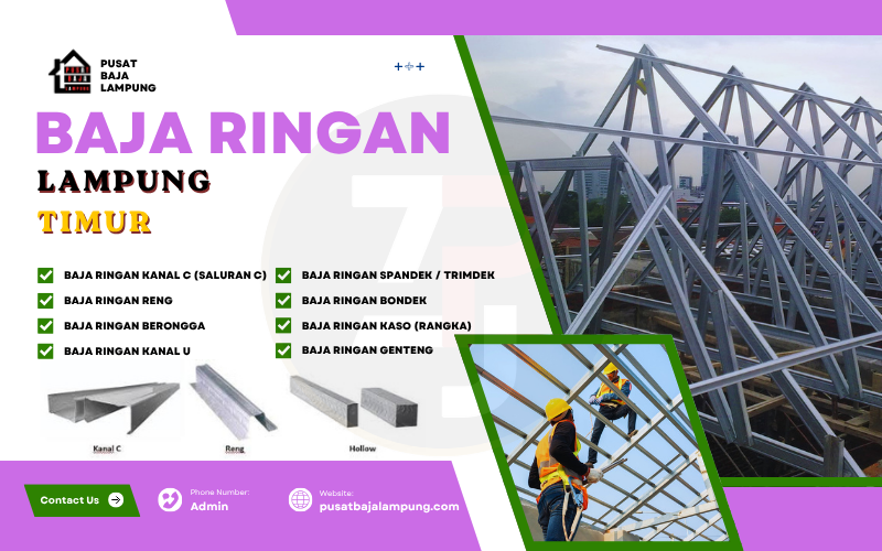 Harga Jasa Pasang Baja Ringan lampung timur