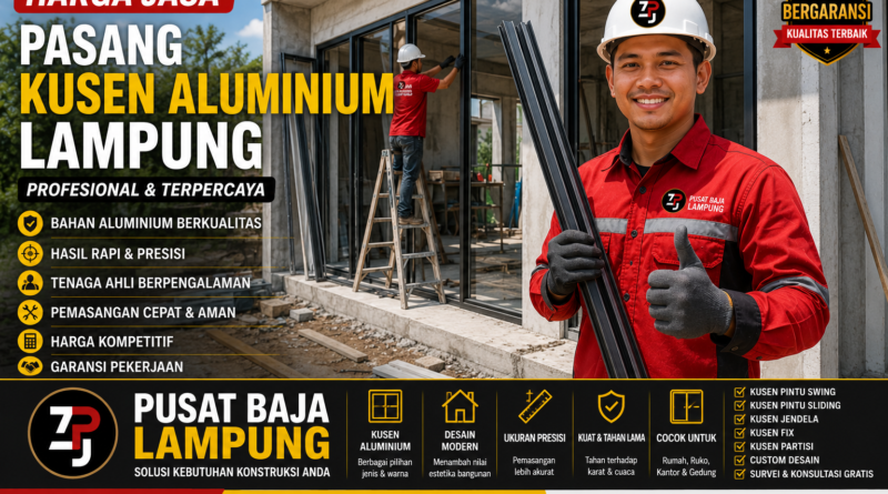 Harga Jasa Pasang Kusen Aluminium Lampung Terbaru