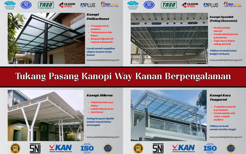 Jasa Pasang Kanopi Way Kanan Terdekat