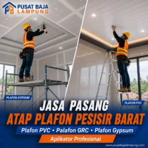 Harga Jasa Pasang Plafon Pesisir Barat Terbaru | PVC, Gypsum & GRC