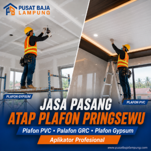 Harga Jasa Pasang Plafon Pringsewu Terbaru | PVC, Gypsum & GRC