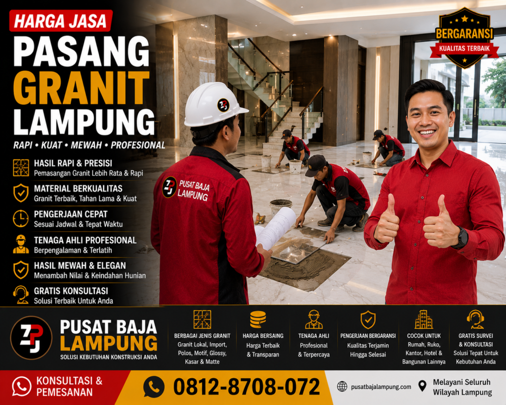 Harga Jasa Pasang Granit Lampung