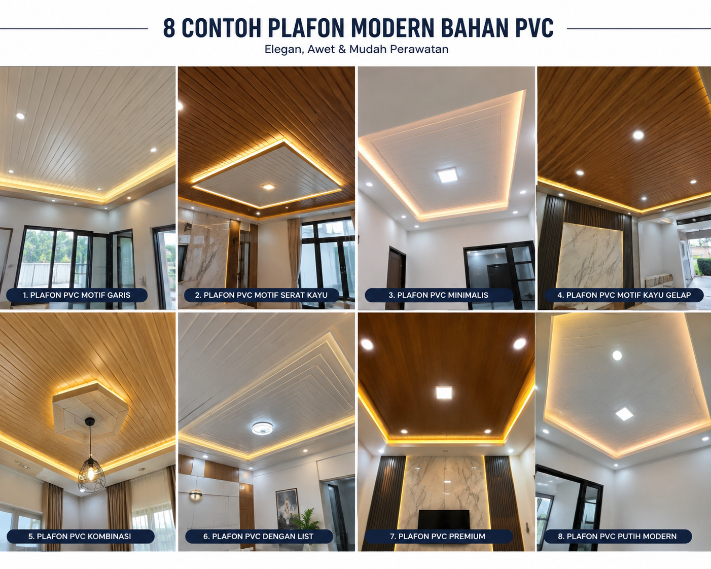 Katalog Plafon Bahan PVC minimalis