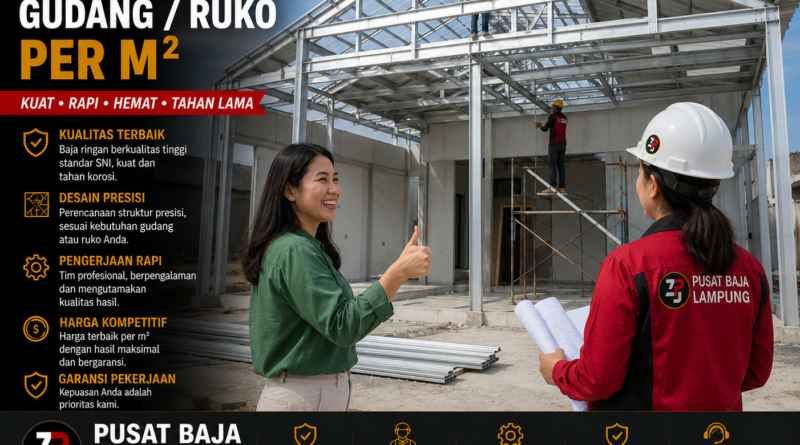 Paket Baja Ringan Gudang Ruko Per M2