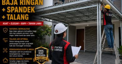 Paket Carport Baja Ringan + Spandek + Talang Lampung Terbaru 2026