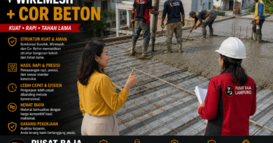 Paket Dak Bondek + Wiremesh + Cor Beton
