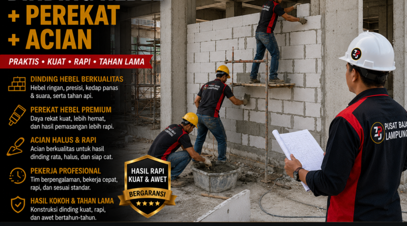 Paket Dinding Hebel + Perekat + Acian
