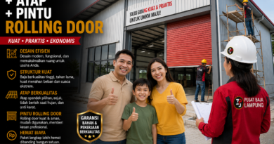 Paket Gudang UMKM + Atap + Pintu Rolling Door