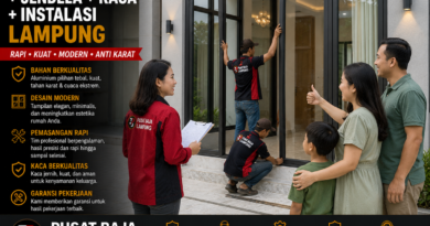Paket Kusen Aluminium + Jendela + Kaca + Instalasi Lampung