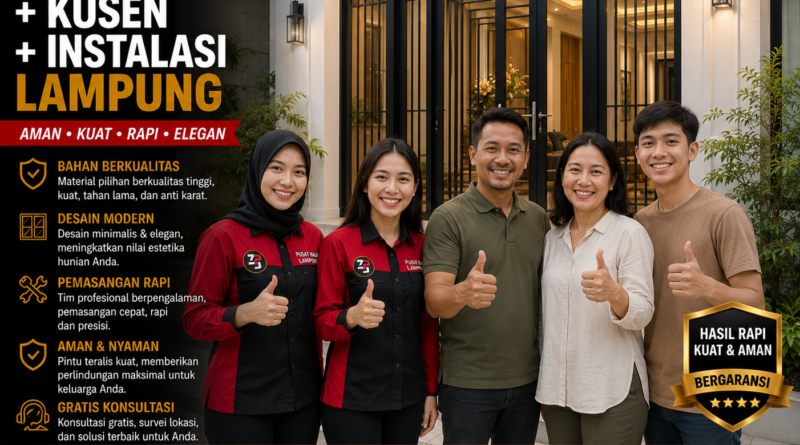 Paket Pintu Teralis + Kusen + Instalasi Lampung Terbaru 2026