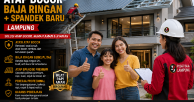 Paket Renovasi Atap Bocor Baja Ringan + Spandek Baru