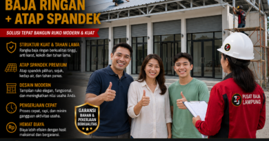 Paket Ruko 1 Lantai Baja Ringan + Atap Spandek Lampung Terbaru 2026