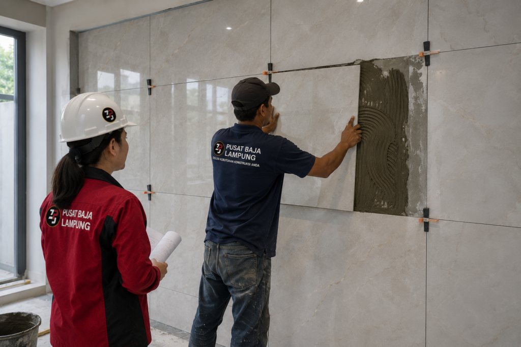 Tukang Pasang Granit di Dinding